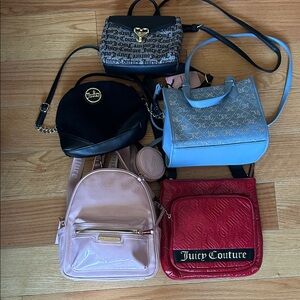 Juicy Couture Red and Black Crossbody Bag
